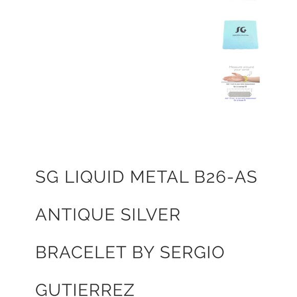 Silver Liquid Metal brand bracelet. Like new only worn twice - Picture 5 of 9